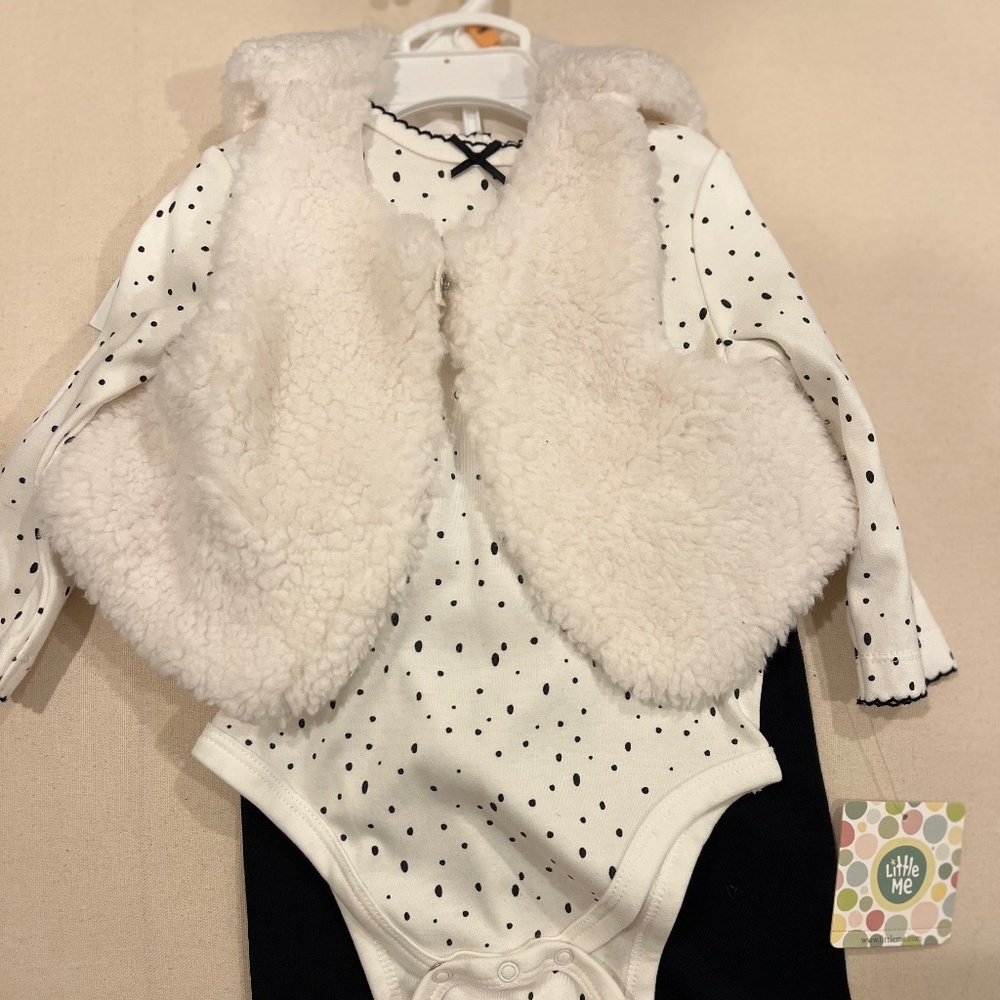 12 months little me girls outfit